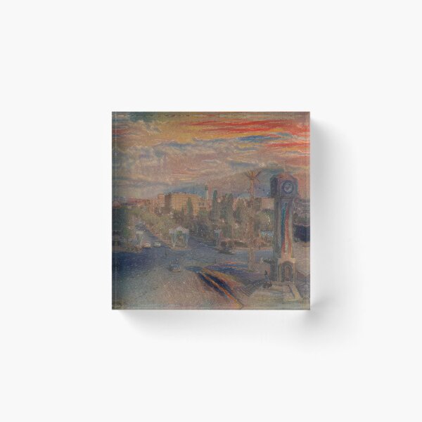 Item preview, New Clock Square - Munch designed and sold by Homsalgia.
