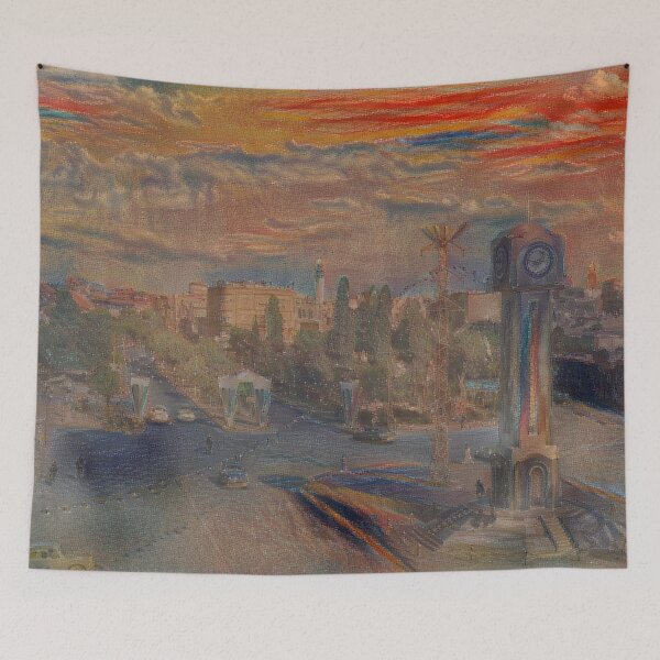 Item preview, New Clock Square - Munch designed and sold by Homsalgia.