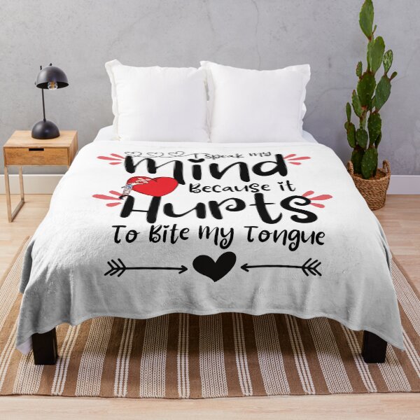Item preview, I Speak my mind because it hurts to bite my tongue ,Humor ,Graphic Tee ,Gift for her ,Gift for mom ,Unisex ,Gift for wife designed and sold by PIXEcompany.