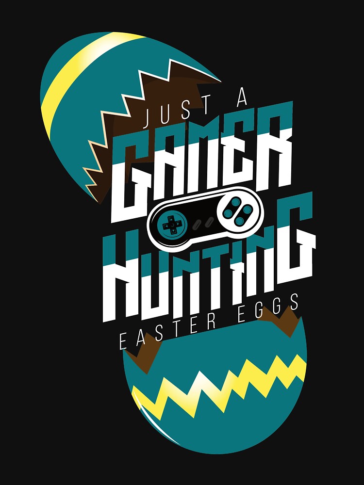 Discover Just A Gamer Hunting Easter Eggs Videogamer Gaming Racerback Tank Top