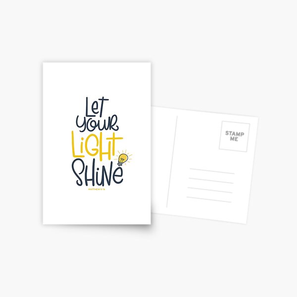 Let your light shine Postcard
