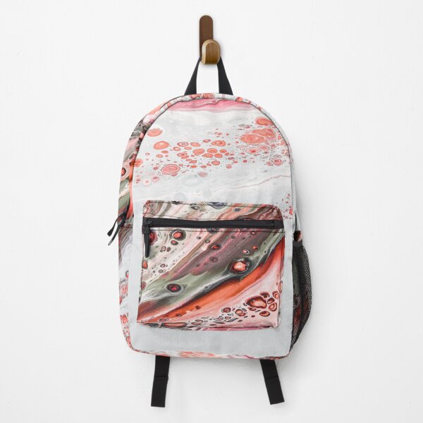 Item preview, Red White Pink Grey Marble Art designed and sold by BEyourself be.