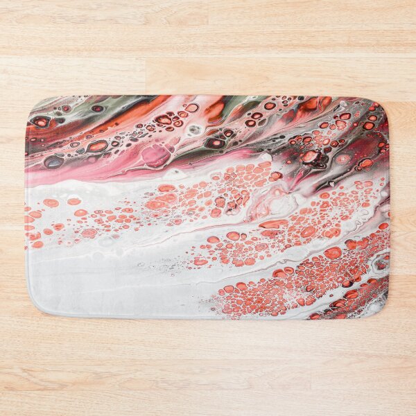 Item preview, Red White Pink Grey Marble Art designed and sold by BEyourself be.