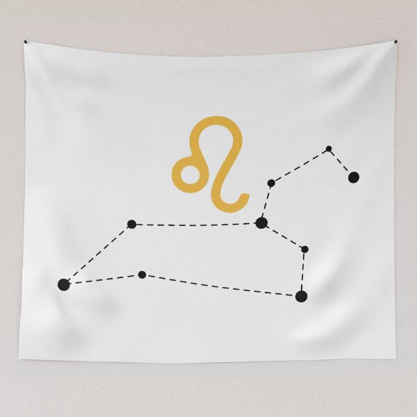 Item preview, Leo Zodiac Sign with Constellation (Black) designed and sold by Arianna Khalil.