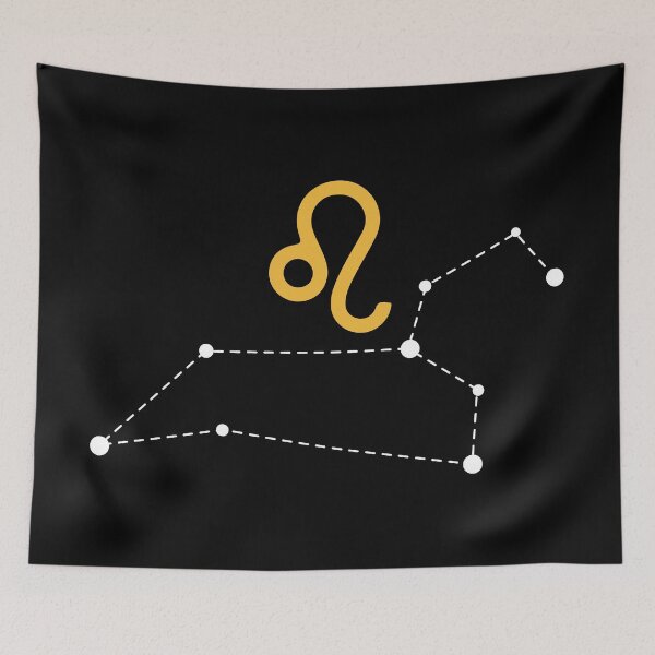 Item preview, Leo Zodiac Sign with Constellation (White) designed and sold by Arianna Khalil.