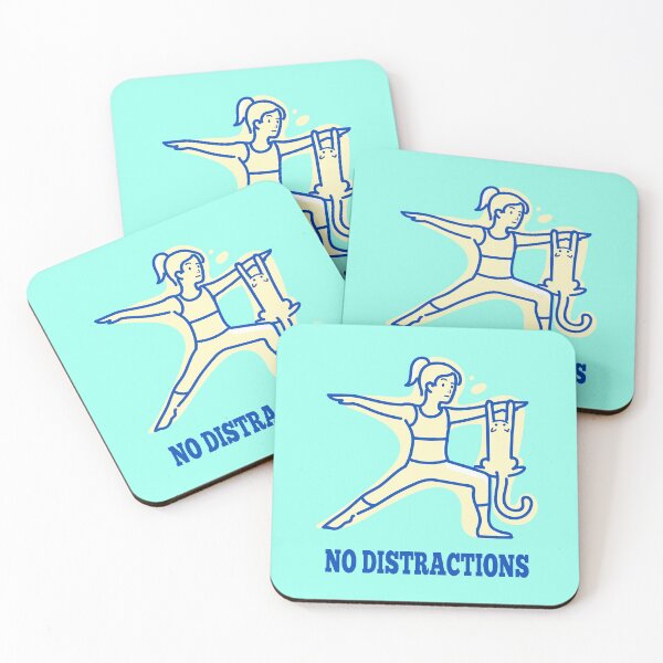 Item preview, No Distractions From Fitness or Yoga designed and sold by DontGiveaShirt.