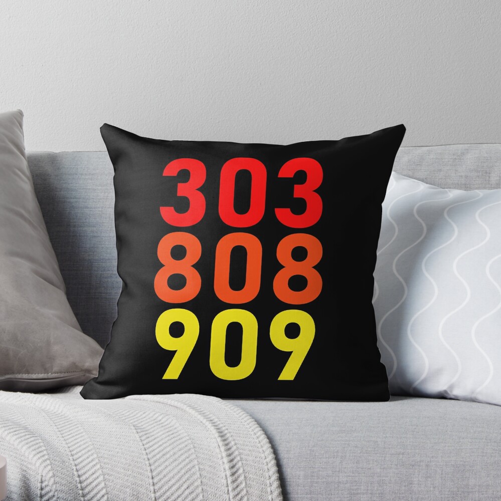 Roland TB-303 TR-808 TR-909 Classic Beats | Throw Pillow