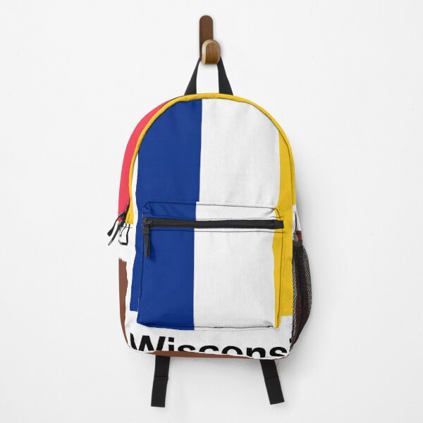 Artikelvorschau, Wisconsin // Original State Flag Colors Design entworfen und verkauft von AestheticNow.