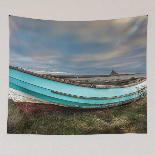 Item preview, Fishing Boat on the Holy Island of Lindisfarne designed and sold by heidipics.
