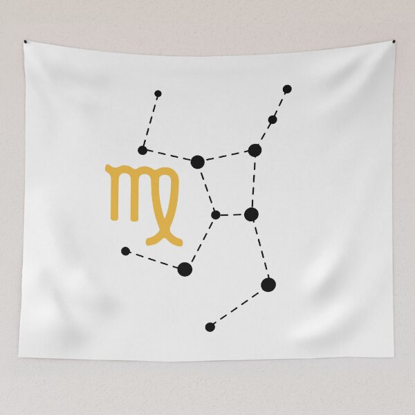 Item preview, Virgo Zodiac Sign with Constellation (Black) designed and sold by Arianna Khalil.