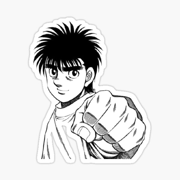  Alexiss Hajime No Ippo Ippo Makunouchi Strong Sticker for  Phone, Laptop, Skateboard, Car Multicolor Pack 4 Pcs Size 3inch :  Electronics