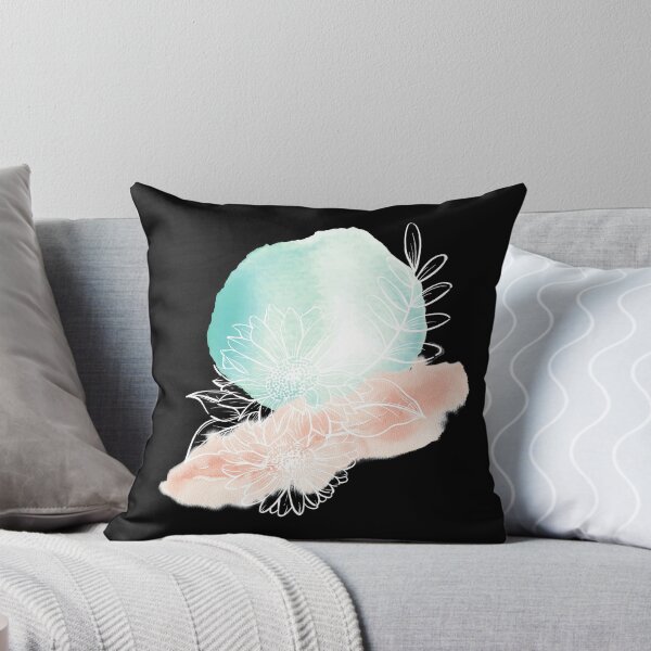 Item preview, Watercolour Sunflower Print White Lines designed and sold by Kylie Martin.