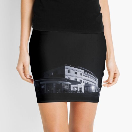 The Midland Hotel, Morecambe at night Mini Skirt