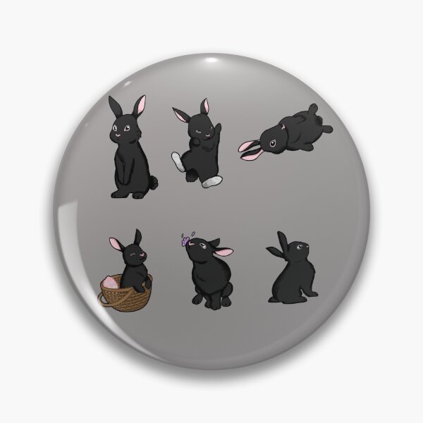 Item preview, Cute Black Bunnies Pack designed and sold by Floramisu.