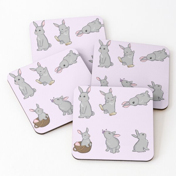 Item preview, Cute Grey Bunnies Pack designed and sold by Floramisu.
