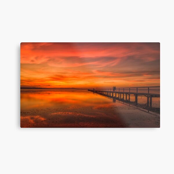 Long Jetty Sunset Metal Print