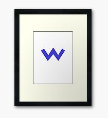 Wario Symbol Framed Print