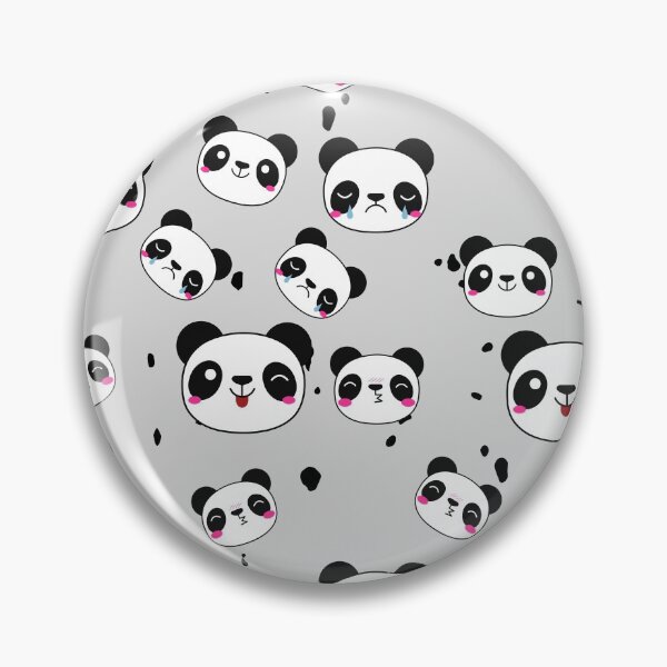 Item preview, Raining Pandas - Overcast Grey Background designed and sold by SigmaFox.