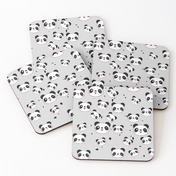 Item preview, Raining Pandas - Overcast Grey Background designed and sold by SigmaFox.