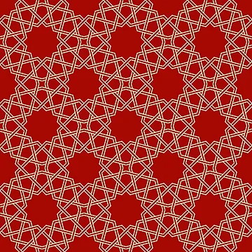 Artwork thumbnail, Geometric Islamic Seamless Pattern by NeteDesign