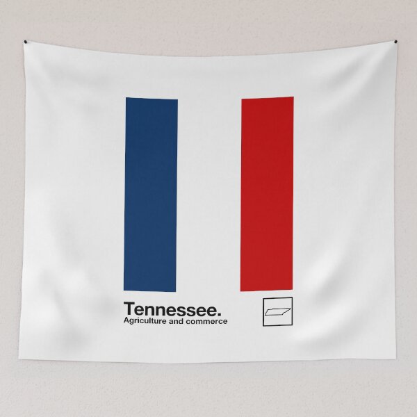 Item preview, Tennessee Flag // Original Aesthetic Colors Artwork Design designed and sold by AestheticNow.