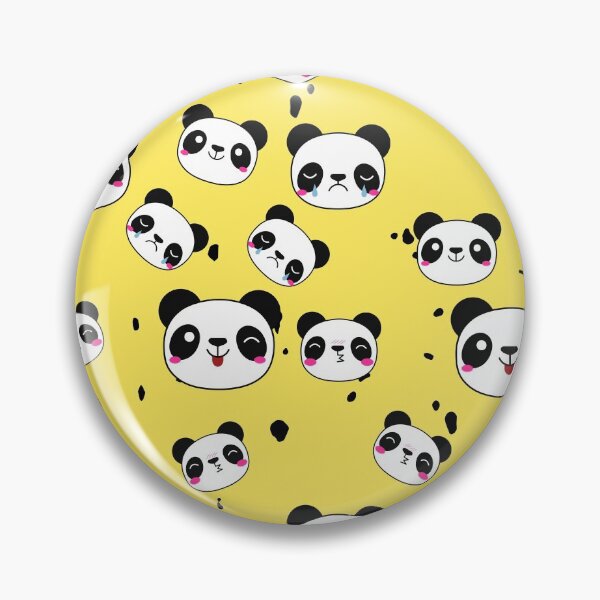 Item preview, Raining Pandas - Sunshine Yellow Background designed and sold by SigmaFox.