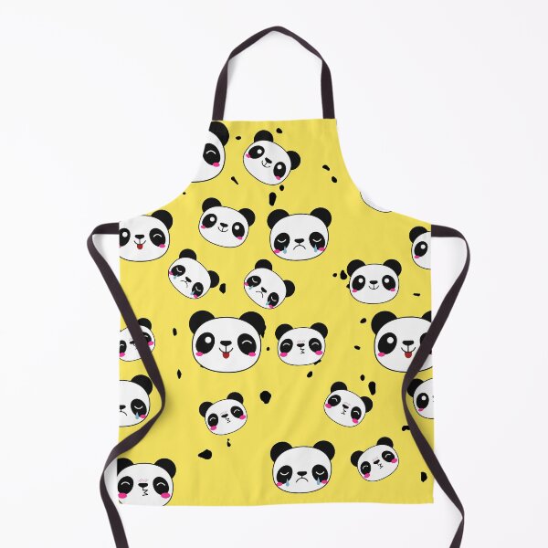 Item preview, Raining Pandas - Sunshine Yellow Background designed and sold by SigmaFox.