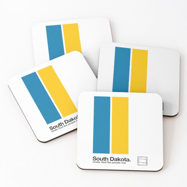 Item preview, South Dakota Flag // Original Aesthetic Colors Artwork Design designed and sold by AestheticNow.