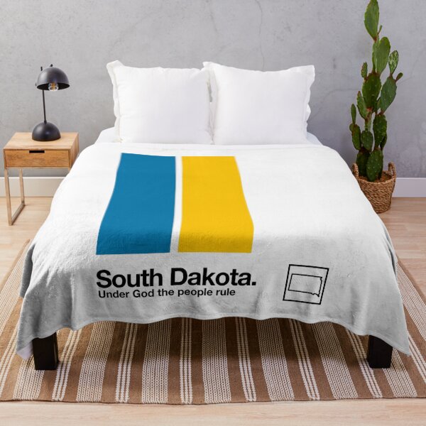 Item preview, South Dakota Flag // Original Aesthetic Colors Artwork Design designed and sold by AestheticNow.
