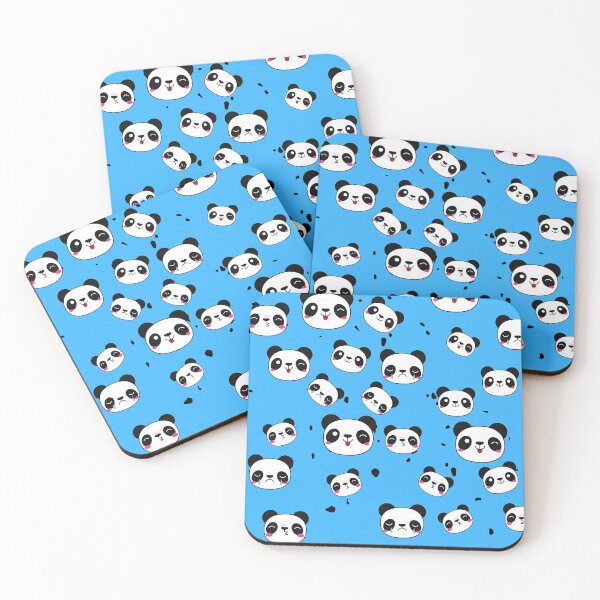 Item preview, Raining Pandas - Brilliant Blue Background designed and sold by SigmaFox.