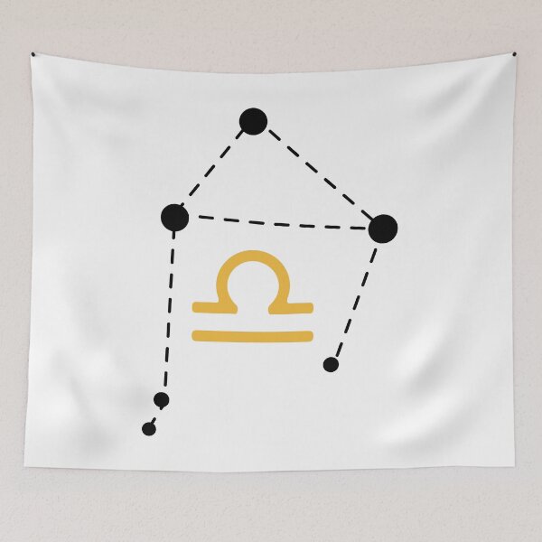 Item preview, Libra Zodiac Sign with Constellation (Black) designed and sold by Arianna Khalil.