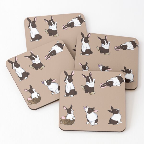 Item preview, Cute Dutch Brown and White Bunnies Pack designed and sold by Floramisu.