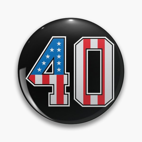 Item preview, 40 American Classy Numbers forty United States Flag designed and sold by Urosek.