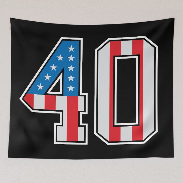 Item preview, 40 American Classy Numbers forty United States Flag designed and sold by Urosek.