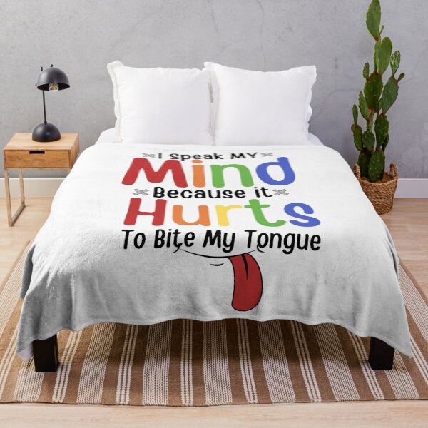 Item preview, I Speak my mind because it hurts to bite my tongue ,Humor ,Graphic Tee ,Gift for her ,Gift for mom ,Unisex ,Gift for wife designed and sold by PIXEcompany.