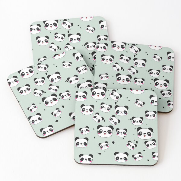 Item preview, Raining Pandas - Misty Green Background designed and sold by SigmaFox.