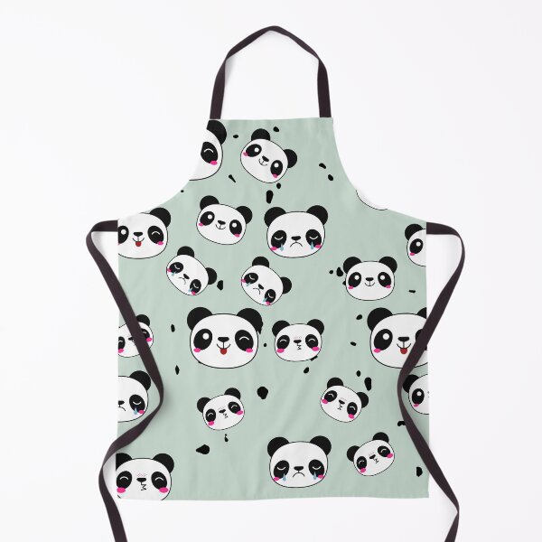 Item preview, Raining Pandas - Misty Green Background designed and sold by SigmaFox.