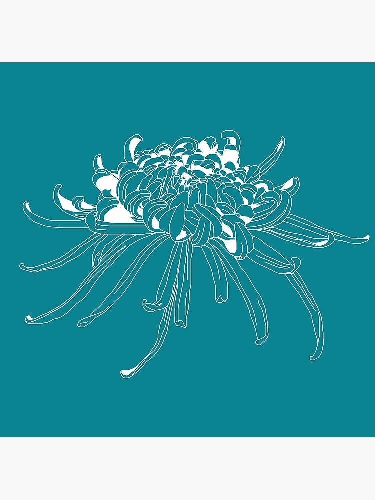 "Japanese chrysanthemum" Poster for Sale by CrPanfilova Redbubble