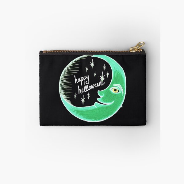 Item preview, Glowing Crescent Moon - Happy Halloween designed and sold by The White Bat.