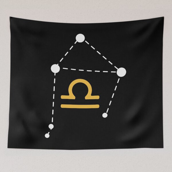 Item preview, Libra Zodiac Sign with Constellation (White) designed and sold by Arianna Khalil.