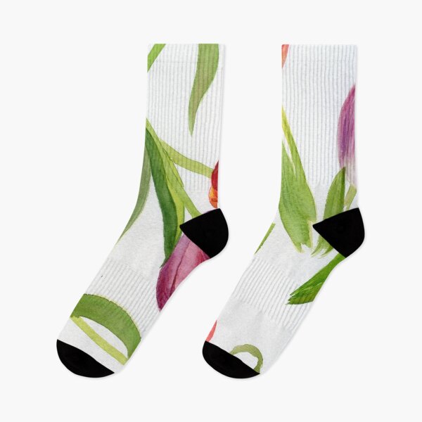 Item preview, tulips and leaves designed and sold by kosarandrea.