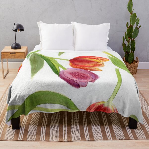 Item preview, tulips and leaves designed and sold by kosarandrea.