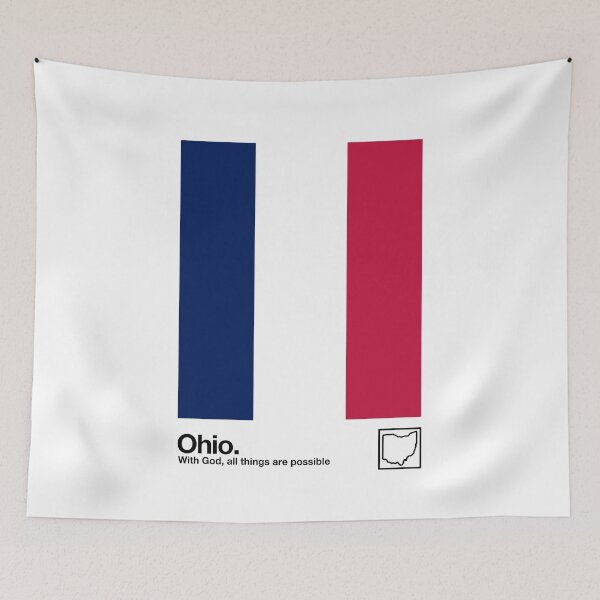 Item preview, Ohio Flag // Original Aesthetic Colors Artwork Design designed and sold by AestheticNow.