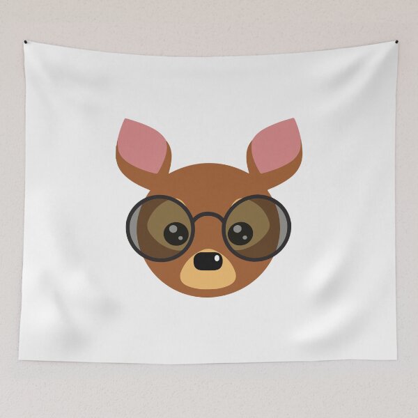Item preview, Deer with glasses designed and sold by MariiaCreation.