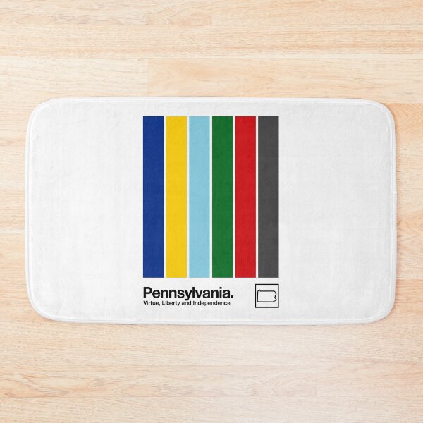 Item preview, Pennsylvania // Original State Flag Aesthetic Colors Design designed and sold by AestheticNow.