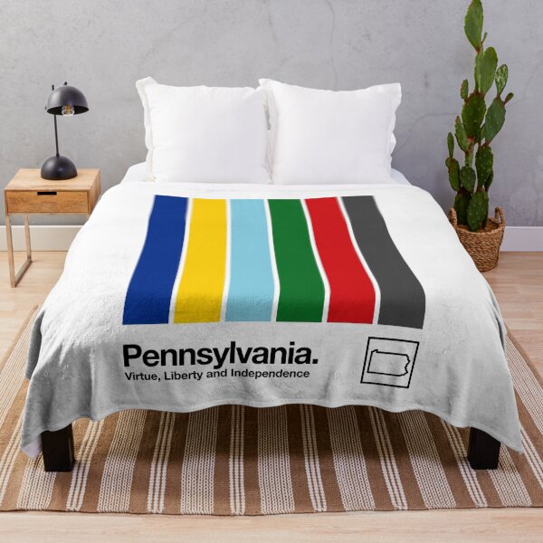Item preview, Pennsylvania // Original State Flag Aesthetic Colors Design designed and sold by AestheticNow.