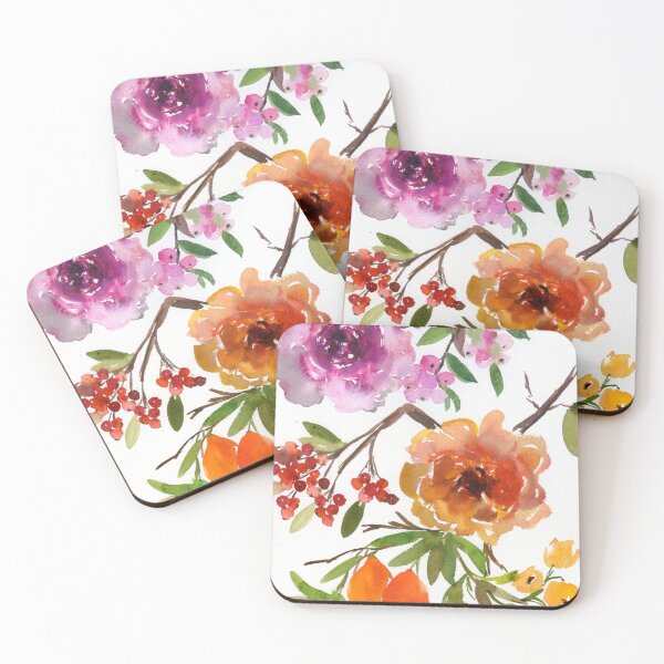 Item preview, orange flowers with berries designed and sold by kosarandrea.