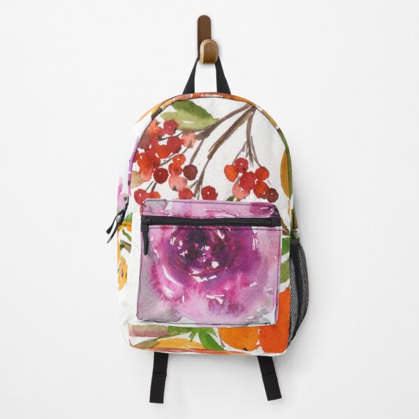 Item preview, orange flowers with berries designed and sold by kosarandrea.