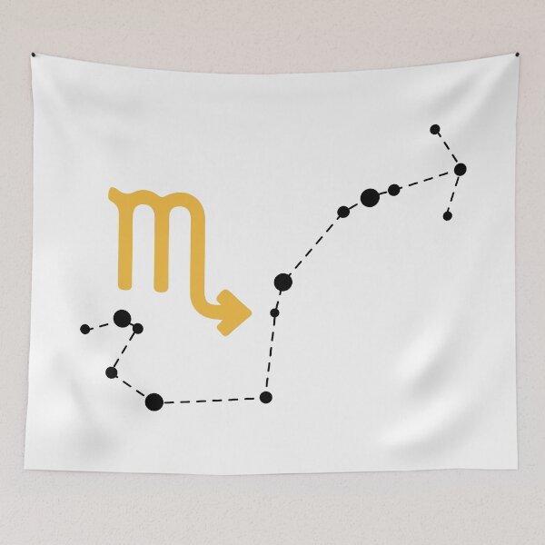 Item preview, Scorpio Zodiac Sign with Constellation (Black) designed and sold by Arianna Khalil.