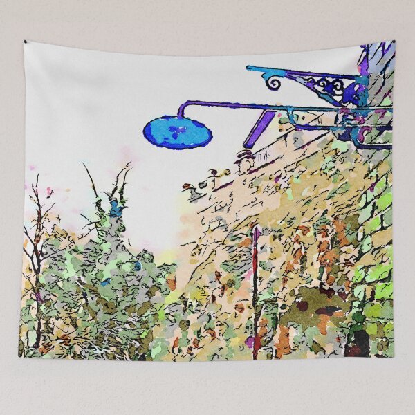 Item preview, Barbarano Romano: glimpse with old lamppost designed and sold by Giuseppe Cocco.